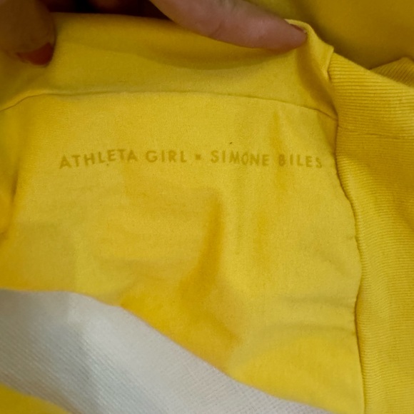 Athleta Girl X Simone Biles yellow sweatshirt - Picture 9 of 10